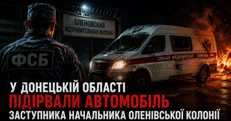 У Донецькій області підірвали автомобіль заступника начальника Оленівської колонії